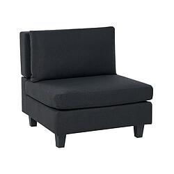 Beliani Module fauteuil Noir UNSTAD 