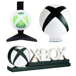 Paladone Mega pack fan XBOX, lot de 2 lampes XBOX officielles + Support de casque lumineux Xbox 