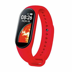 Riffi Bracelet intelligent MyTime MT7 TFT IP67 avec moniteur de fréquence cardiaque et de pression artérielle/social/sommeil rouge 