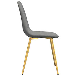 Maison Chic Lot de 6 Chaises à manger | Chaise de salle à manger cuisine gris clair velours -GKD79565 pas cher