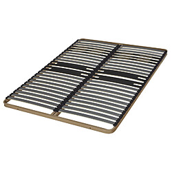 Ebac Sommier à lattes 140x190 C322 - 44 lattes bois - Fabrication française