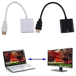 Universal 1080P HDMI mâle à VGA femelle convertisseur vidéo adaptateur câble PC DVD HDTV