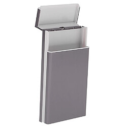 Étui à cigarettes avec porte-cigarettes automatique Slim pour cigarettes 20 gris