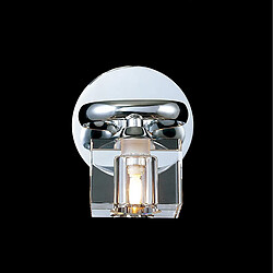 Luminaire Center Applique murale Sisco 1 Ampoule chrome poli