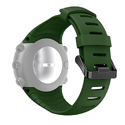 Avis Wewoo Bracelet pour montre connectée en silicone Smart Watch Suunto Core vert armée