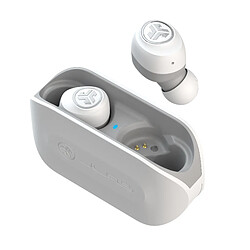 JLAB AUDIO JLab IEUEBGOAIRRWHTGRY82 écouteur/casque Écouteurs Sans fil Ecouteurs Musique USB Type-A Bluetooth Blanc 