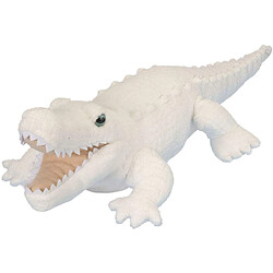 Wild Republic peluche alligator de 30 cm blanc