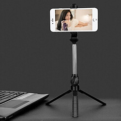 Wewoo Monopode Selfie stick Multifonction Mobile Live Broadcast Bluetooth Trépied de poteau avec retardateur (Noir)