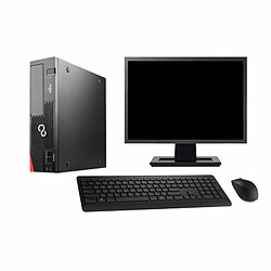 PC Fujitsu D556 DT Ecran 22" Intel G4400 RAM 16Go Disque Dur 2To Windows 10 Wifi - Occasion