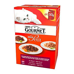 GOURMET Mon Petit repas pour chat adulte poisson 6 x 50 g