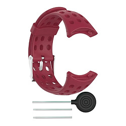 Avis Wewoo Bracelet pour montre connectée Dragonne de remplacement masculine en silicone SUUNTO M1 / M2 / M4 / M5 Rouge vineux