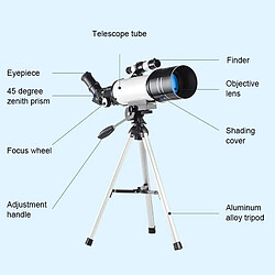 Acheter Télescope Astronomique Haute Définition 16x66x70 Avec Trépied et Accessoires YONIS