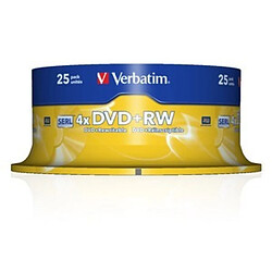 DVD-RW Verbatim 25 Unités Multicouleur 4,7 GB 4x