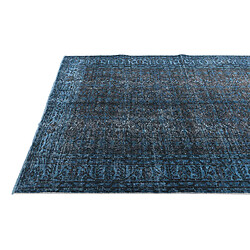 Vidal Tapis de laine 254x157 Bleu Ultra Vintage pas cher