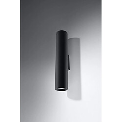 Luminaire Center Applique murale LAGOS acier noir 2 ampoules