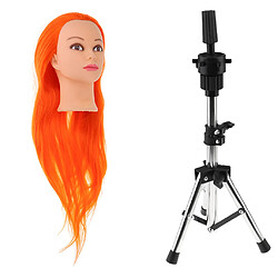 Pratique De Coiffure De Salon Mannequin Formation De Poupée Perruque + Support, Accessoires De Coiffure / Extensions De Cheveux, Perruques \u0026 Acce tête de mannequin pour perruque femme homme