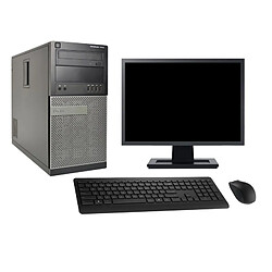 PC Tour Dell 7010 Ecran 27" Intel i3-2120 RAM 4Go Disque 500Go Windows 10 Wifi - Occasion