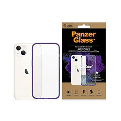 panzerglass coque transparent iphone 13 6.1" antibacterial military grade grape 0332