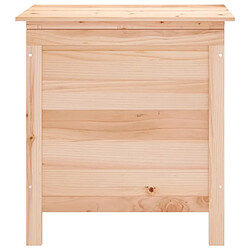 Avis vidaXL Boîte de rangement de jardin 50x49x56,5 cm bois massif de sapin