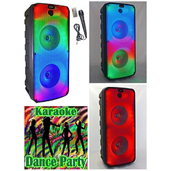 ENCEINTE SONO PORTABLE PARTY BLUETOOTH 800W MOBILE USB TWS LED RGB MSD TELECOMMANDE +MICRO Radio Fm + Enceinte Bluetooth rgb