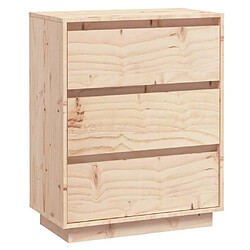 Maison Chic Buffet,Meuble de Rangement,commode pour salon,Cuisine 60x34x75 cm Bois massif de pin -MN32536