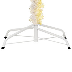 Acheter vidaXL Sapin de Noël artificiel pointes iridescentes Blanc 210 cm PVC