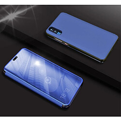 Etui en PU  surface miroir bleu fenêtre d'affichage pour Huawei P20