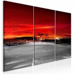 Paris Prix Tableau Imprimé 3 Panneaux Crimson Landscape 60 x 120 cm 