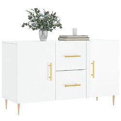 Avis Maison Chic Buffet,Meuble de Rangement,commode pour salon,Cuisine blanc brillant 100x36x60 cm bois d'ingénierie -MN13447