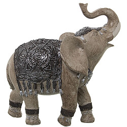 Figurine Décorative Alexandra House Living Doré Acrylique Plastique Mélamine Eléphant 21 x 9 x 21 cm