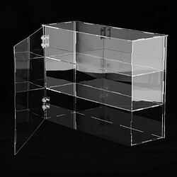 Vitrine Acrylique 3 Couches Anti-poussière Pour Blocs Bricks Collection Jouets 28x12x36cm