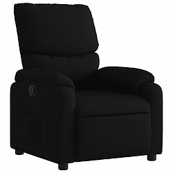 Maison Chic Fauteuil inclinable,Fauteuil luxe de relaxation Noir Tissu -MN63634