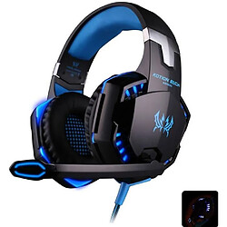 Headset Gaming stéréo Casque avec fil de 2.1m Réduction du bruit avec Microphone Invisible pour Jeux