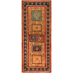 Vidal Tapis de couloir en laine 221x88 rouge Kashkuli