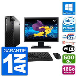 PC Lenovo M93p SFF Ecran 19" Intel G3220 RAM 16Go Disque 500Go Windows 10 Wifi · Occasion 