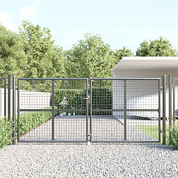 vidaXL Portal de jardin maille anthracite 300x175 cm acier galvanisé 