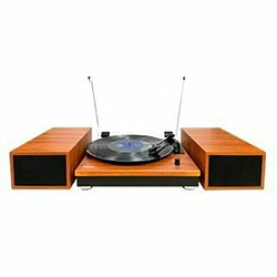 Lauson CL616 Platine Vinyle 10W RCA Bluetooth Stéréo Boîte Marron Clair