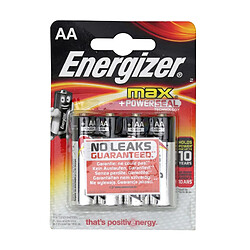 Energizer Lot de 4 piles alcalines LR6 Max 1.5V