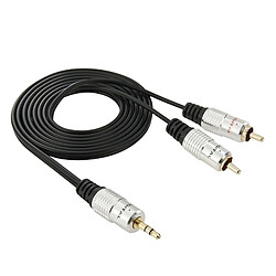 Wewoo Câble Jack stéréo Jack 3,5 mm à audio RCA mâle 2, longueur: 1,5 m