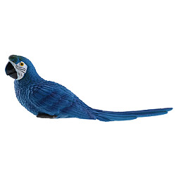 perroquet réaliste résine oiseau ornement animal suspendu 29cm couché bleu pas cher