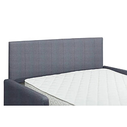 Inside 75 Canapé compact convertible avec tête de lit PLAZA 140cm matelas 16cm système express velours navy