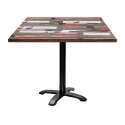 Restootab Table 90x90cm - modèle Bazila bois redden wood