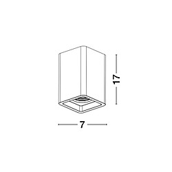 NOVA LUCE Plafonnier NEVIO Blanc GU10 10 W H17