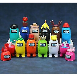 Universal 12pcs Among Us Action Figures Toys Brinquedos Figurals Desktop Dolls Set(Coloré) 