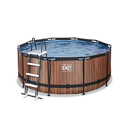 EXIT Piscine 360x122cm 12v Wood Marron