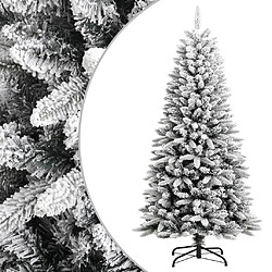 vidaXL Sapin de Noël artificiel avec neige floquée 120 cm PVC et PE