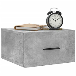 Avis Maison Chic Table de chevet murale - Table de Nuit gris béton 35x35x20 cm