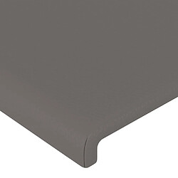 Avis vidaXL Têtes de lit 4 pcs Gris 72x5x78/88 cm Similicuir