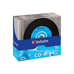 CD vierge VERBATIM CD-R Data Vinyl 700MB 10PK Slim 52x 