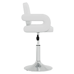 Avis vidaXL Chaises pivotantes à manger lot de 6 blanc similicuir